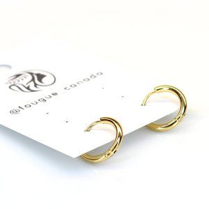 Earrings / 100% high-quality stainless steel / 18k gold-plated / hypoallergenic